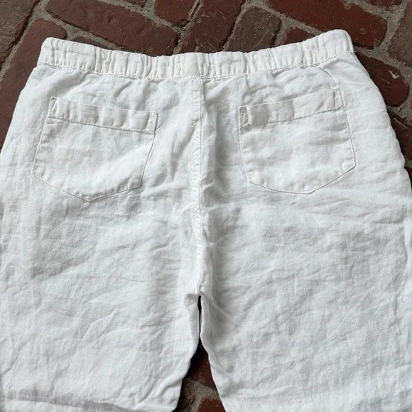 Saks Fifth Avenue White Linen Pants - Picture 5 of 5